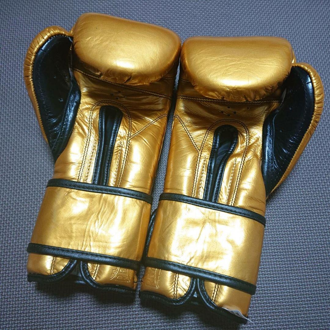 Cleto Reyes Boxing Gloves 14oz Gold Magic Tape type from Japan New