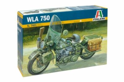 Italeri 1:9 SCALE WLA 750 U.S. Army WWII Motorcycle Model Kit