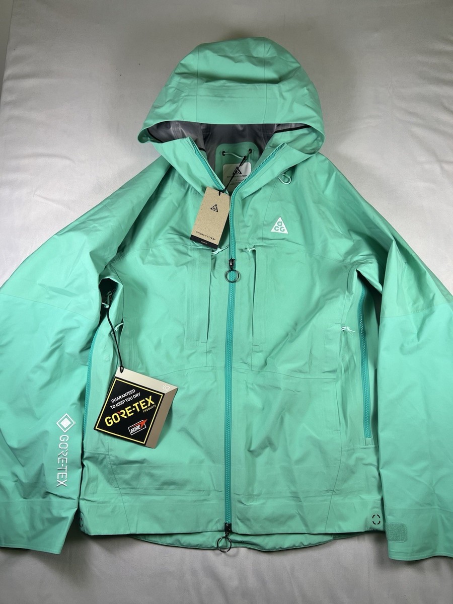 Nike ACG Misery Ridge Gore-Tex Jacket Menta Green White Size Small