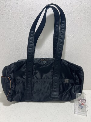 Yoshida PORTER Tanker Duffle Bag L BLACK Boston Bag Hand Bag Used