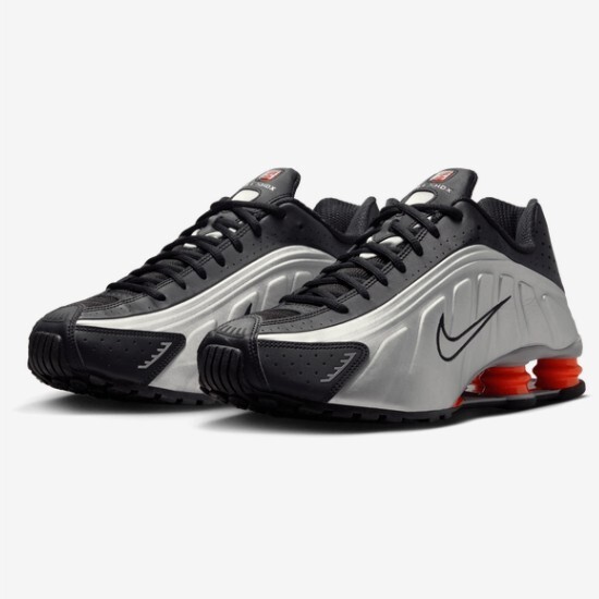 Nike Shox R4 Metallic Silver/Black/Picante Red (HQ1988-002