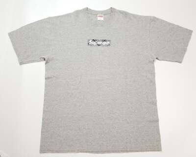 supreme paisley box logo tee 2001 | eBay