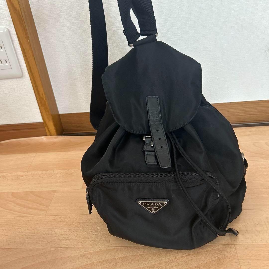 PRADA Mini Rucksack Backpack Nylon Black | eBay
