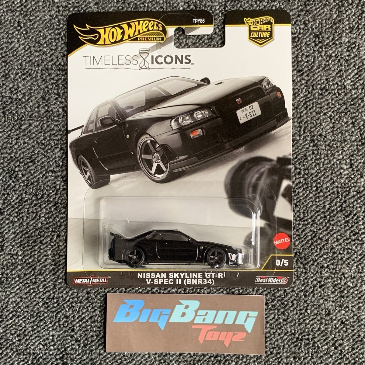 Hot Wheels Nissan Skyline GT-R V-SPEC II BNR34 CHASE Timeless