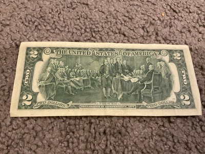 U.S $2 Two Dollar Bill 1976 B Series Low Serial Number Vintage