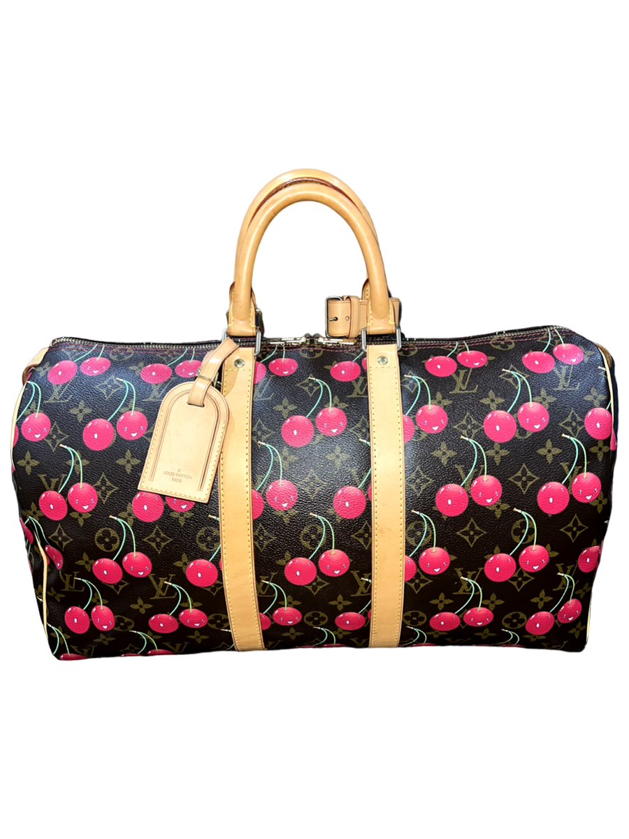 Louis Vuitton Keepall 45 Takashi Murakami Cerises Cherry Monogram