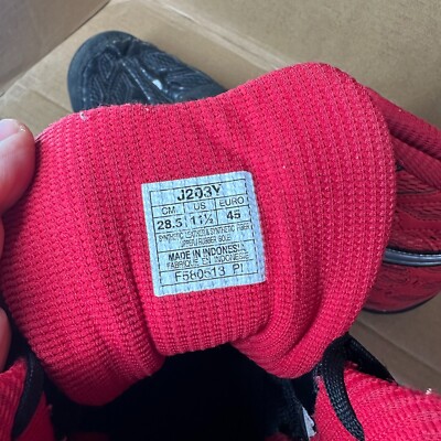 Asics Split Second Athletic Wrestling Shoes Black Red Mens 11.5