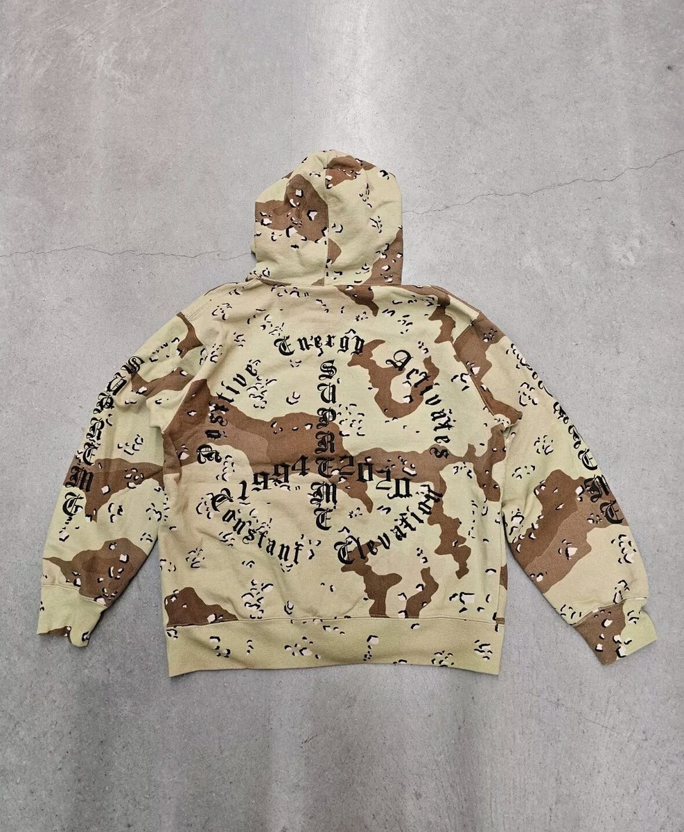 Supreme Peace Hooded Sweatshirt FW20 Chocolate Chip Camo Size
