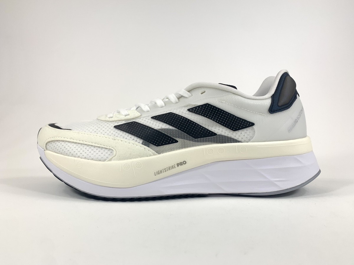 adidas Adizero Boston 10 Running Shoes White Black GY0928 Men Size