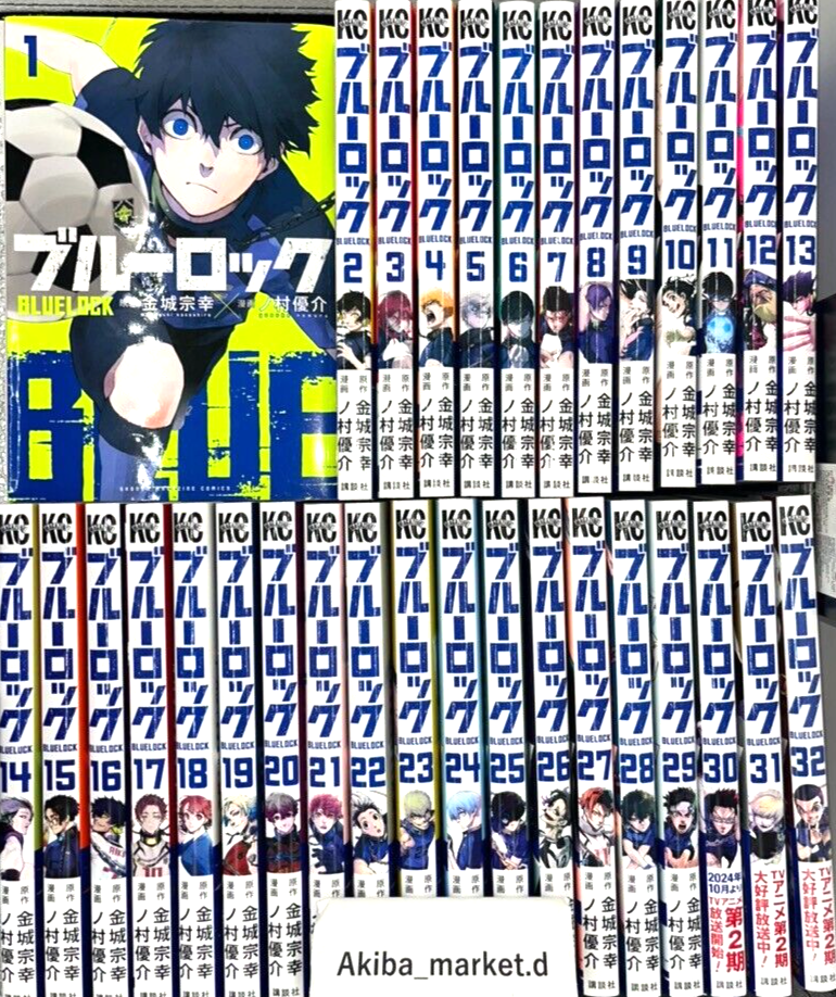 BLUE LOCK Vol. 1-35 Latest Full Set Japanese Manga Comics | eBay