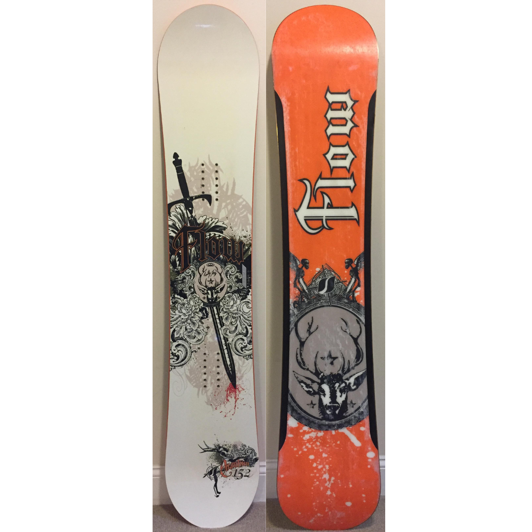 FLOW Quantum Signature 152cm Snowboard Deer Stag Elk Design | eBay