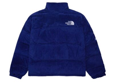 Supreme The North Face Suede Nuptse Jacket Blue | eBay