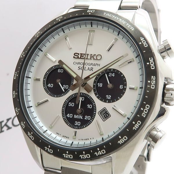 Seiko】Seiko Selection SBPY165 Men's Solar V175-0FA0 Chronograph S