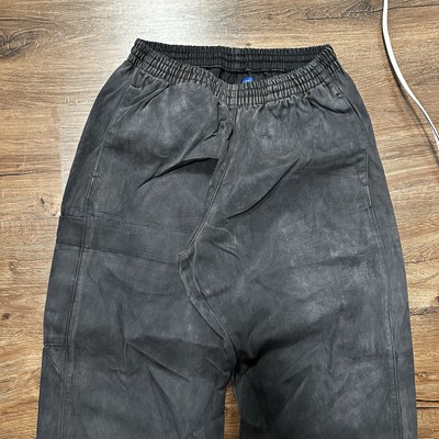 Yeezy YZY Gap Sateen Cargo Pants Mens Size XL POETIC BLACK Rare