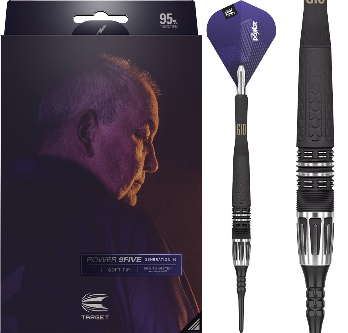 Target Phil Taylor Power 9Five GEN 10 G10 95% Softdart 18/20 Gramm