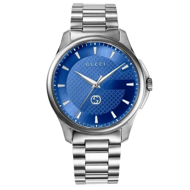 Gucci G-Timeless Men's Blue Dial Stainless Steel Watch - YA126371