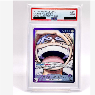 PSA 9 Luffy OP09-061 L-P Parallel Emperors in the New World ONE