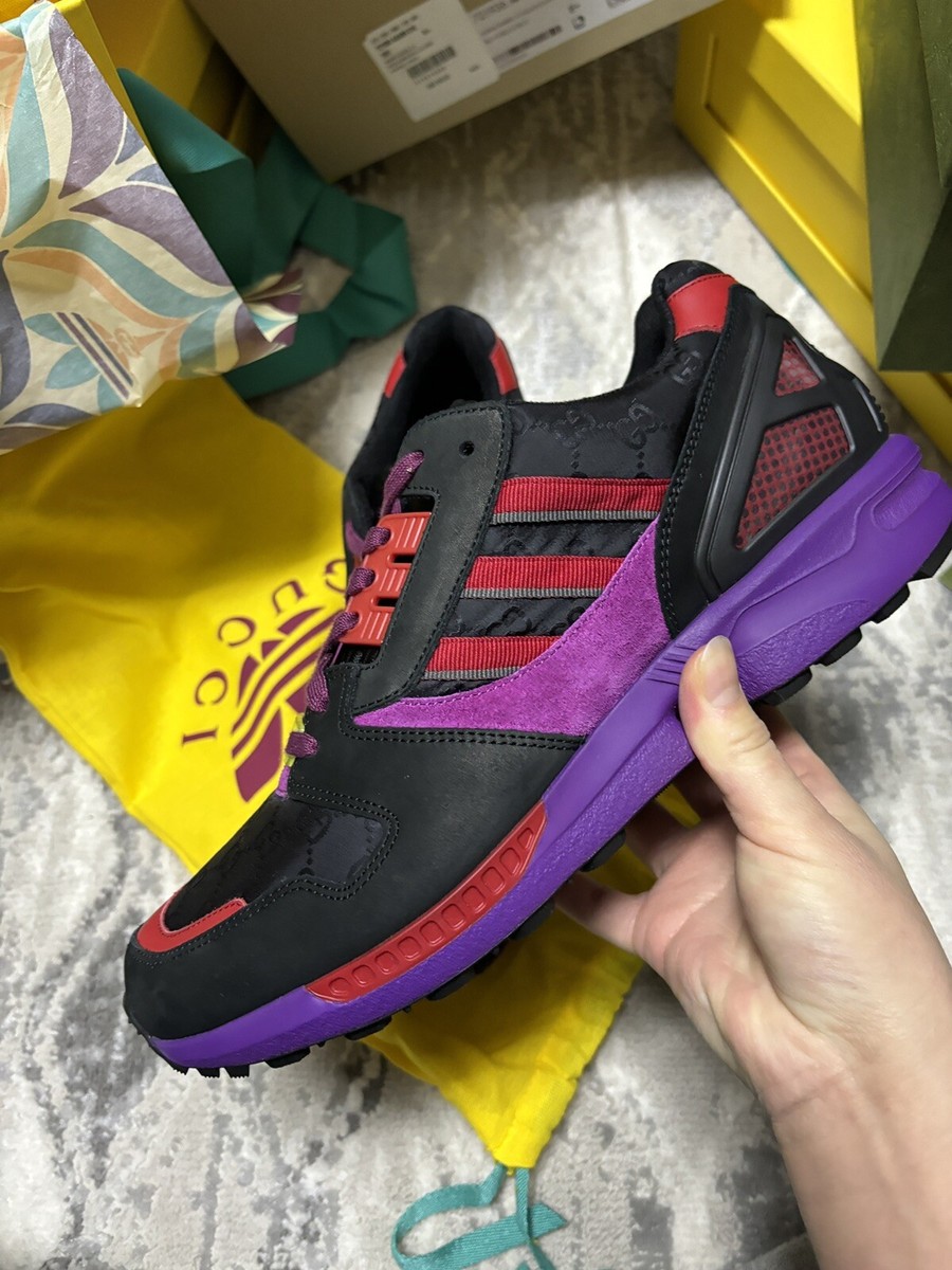 NEW GUCCI x ADIDAS ZX 8000 'BLACK GG MONOGRAM