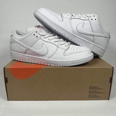 Nike SB Dunk Low ISO Triple White (FJ1674-100) Men's Size 11 | eBay