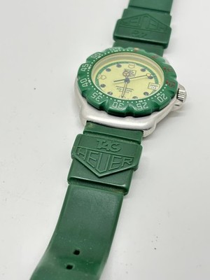 Exc+5] TAG HEUER Formula 1 372.513 Professional Lime Green Quartz