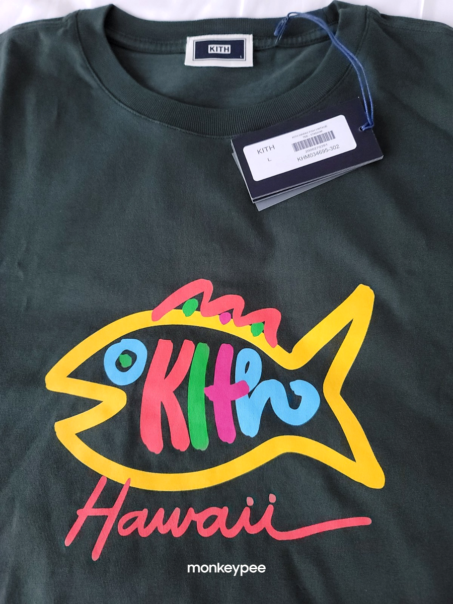 NWT Kith FISH VINTAGE TEE Honolulu Hawaii Exclusive, L | eBay