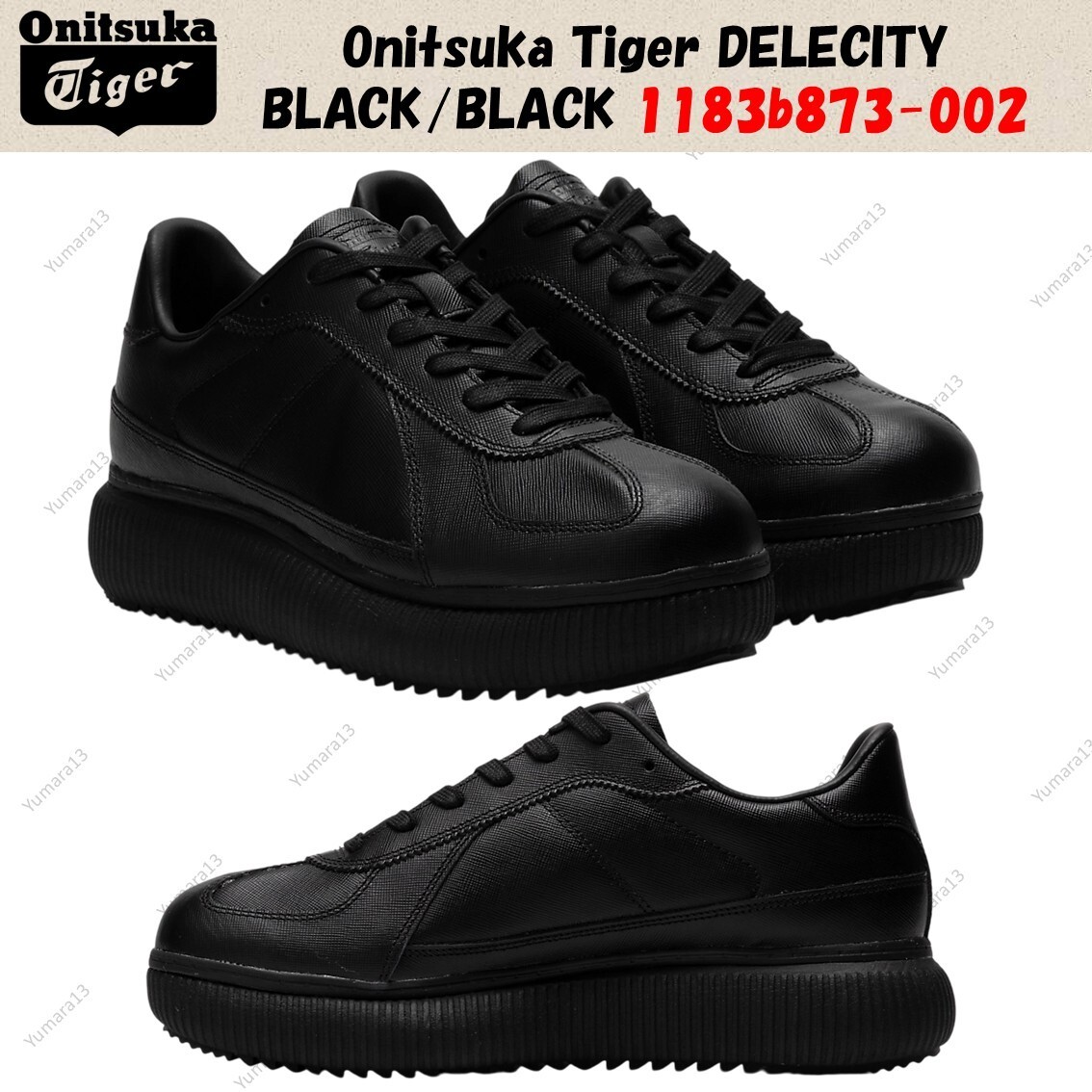 Onitsuka Tiger DELECITY BLACK/BLACK 1183b873-002 Unisex Size | eBay