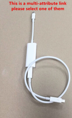 For Apple Thunderbolt 3 (USB-C) to Thunderbolt 2 Adapter A1790 +