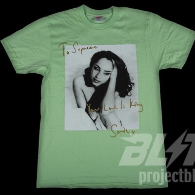 SS17 SUPREME SADE TEE T-SHIRT LIGHT GREEN SIZE L LARGE 2017 | eBay