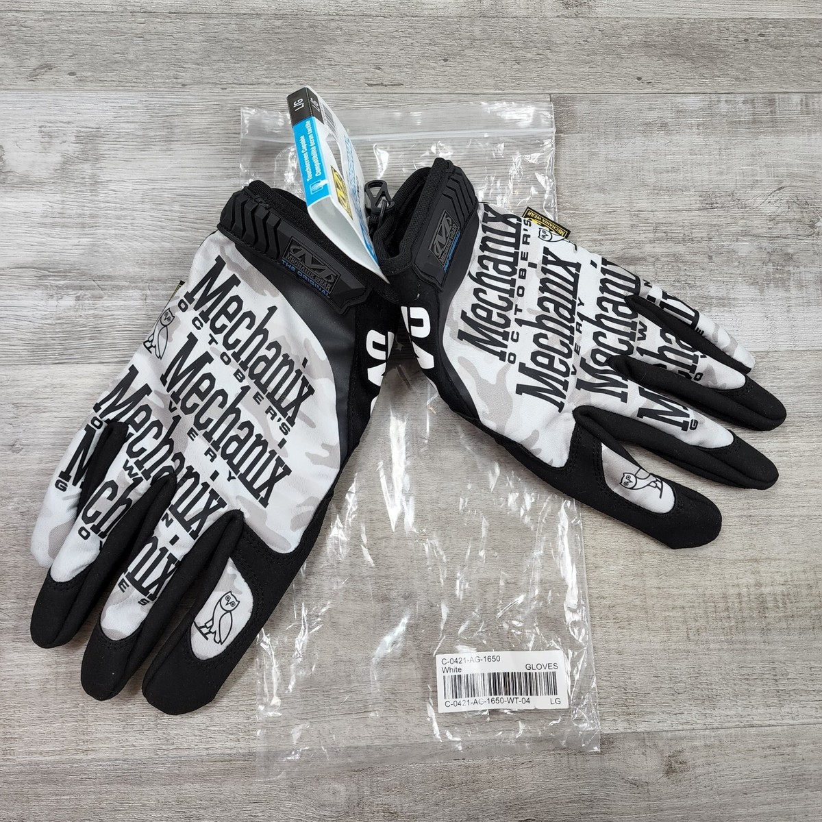 NEW! Octobers Very Own OVO Mechanix gloves White Camo sz L Large