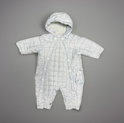 Dior Baby Blue Monogram Canvas Overal Jumpsuit Suit Size 9 m | eBay