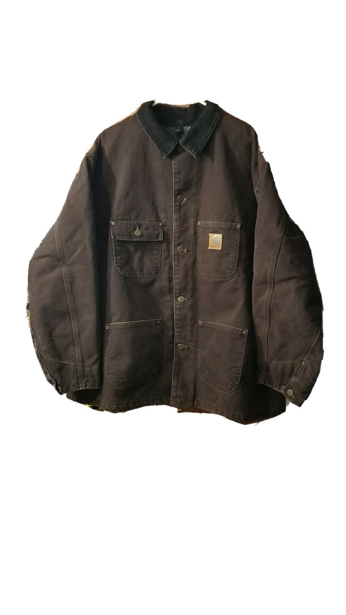 Vintage Carhartt Chore Jacket Blanket Lined Duck C02 DKB Men's