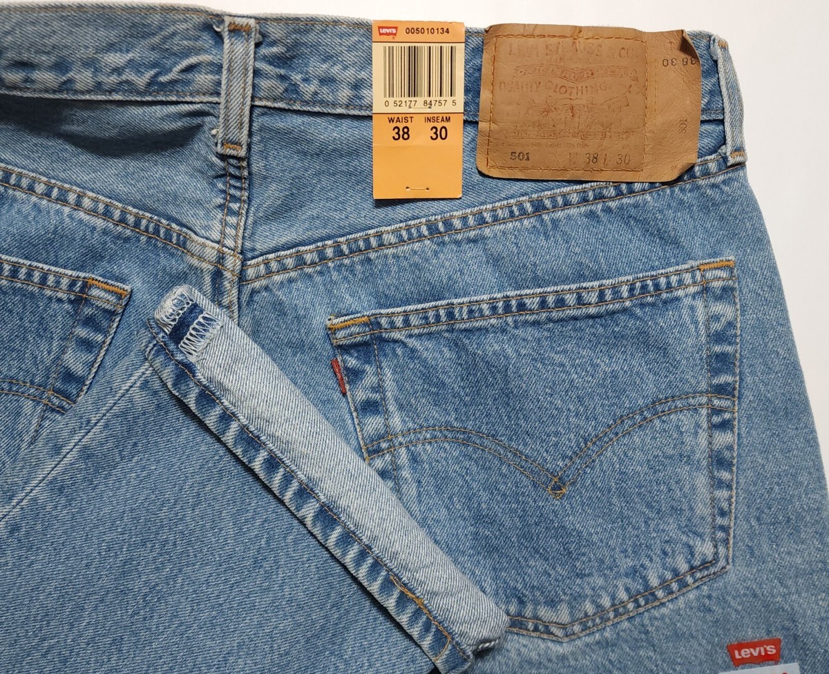 NWT Vintage 1990s Levi's 501 Blue #647 Stamp Made in Mexico 38