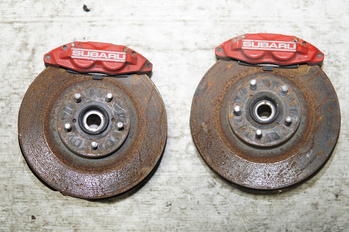 JDM Subaru Impreza WRX STi Forester 4 Pot Piston Brake Calipers