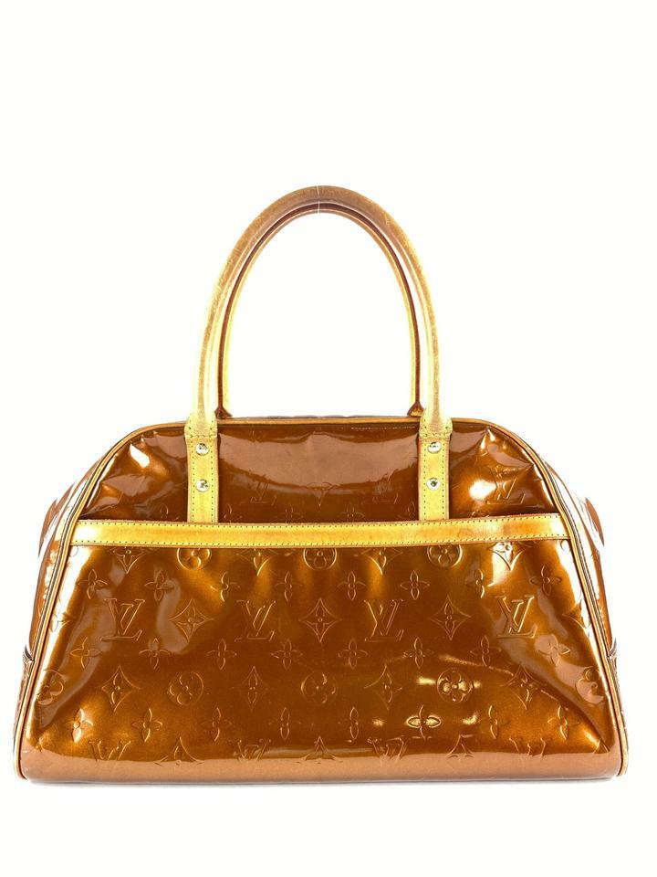 Louis Vuitton Bronze Vernis Copper Tompkins Square Boston Bag