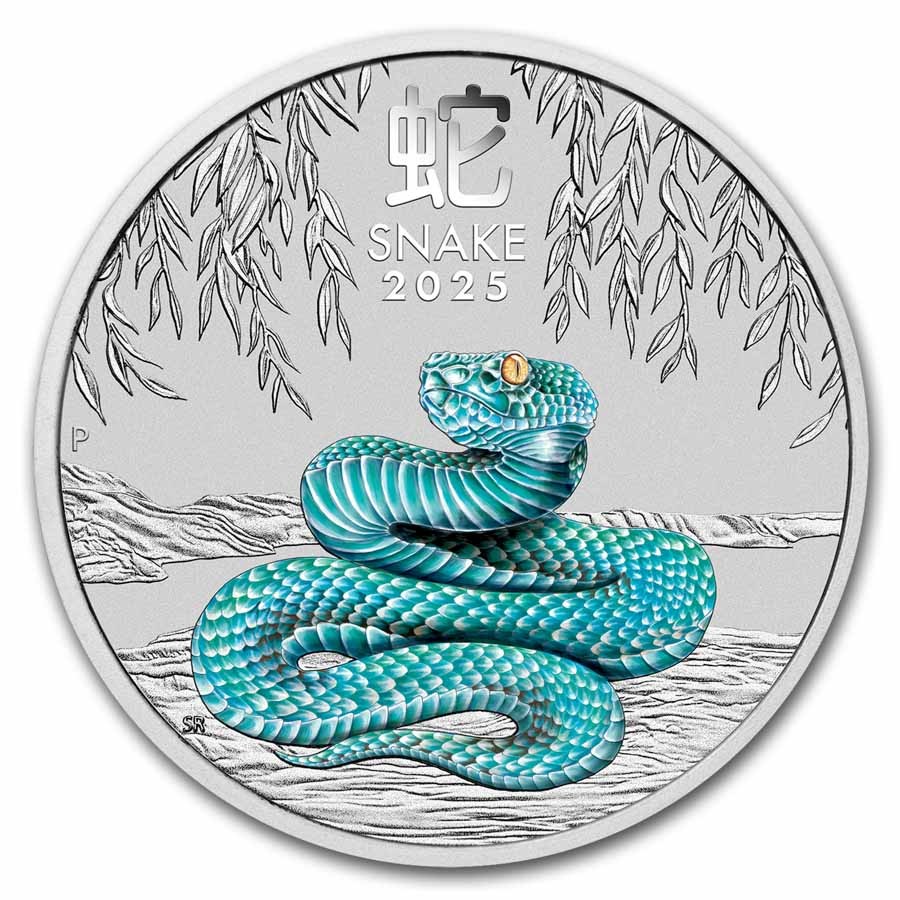 2025 Australia 1/2 oz Silver Lunar Snake BU (Colorized, SIII) | eBay