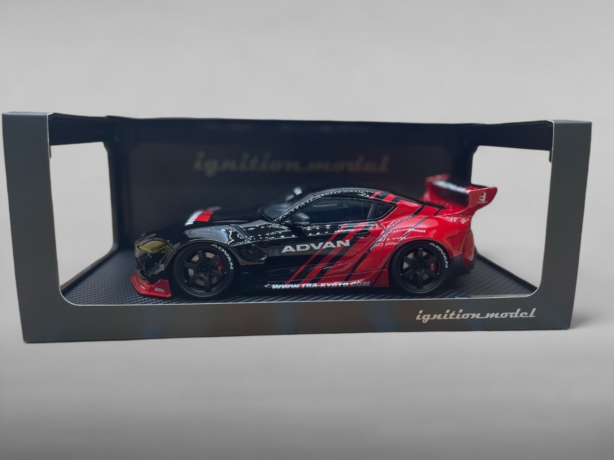 ignition model 1/18 PANDEM TOYOTA Supra A90 Advan Black Red IG2199