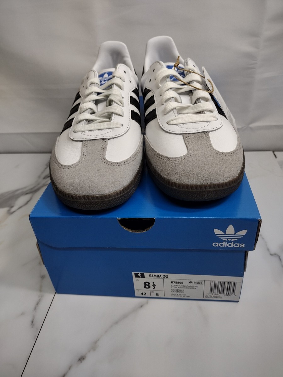 adidas Originals Samba OG Footwear White Core Black B75806 Size