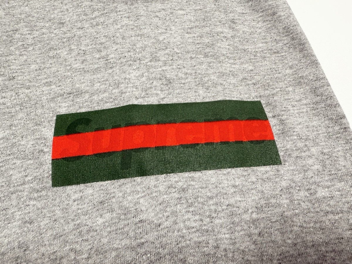 Supreme Gucci Box Logo Tee 2000 Grey L | eBay