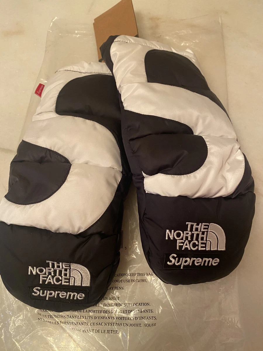 Supreme x The North Face - S Logo Nuptse Mitts (BLACK / SMALL) | eBay