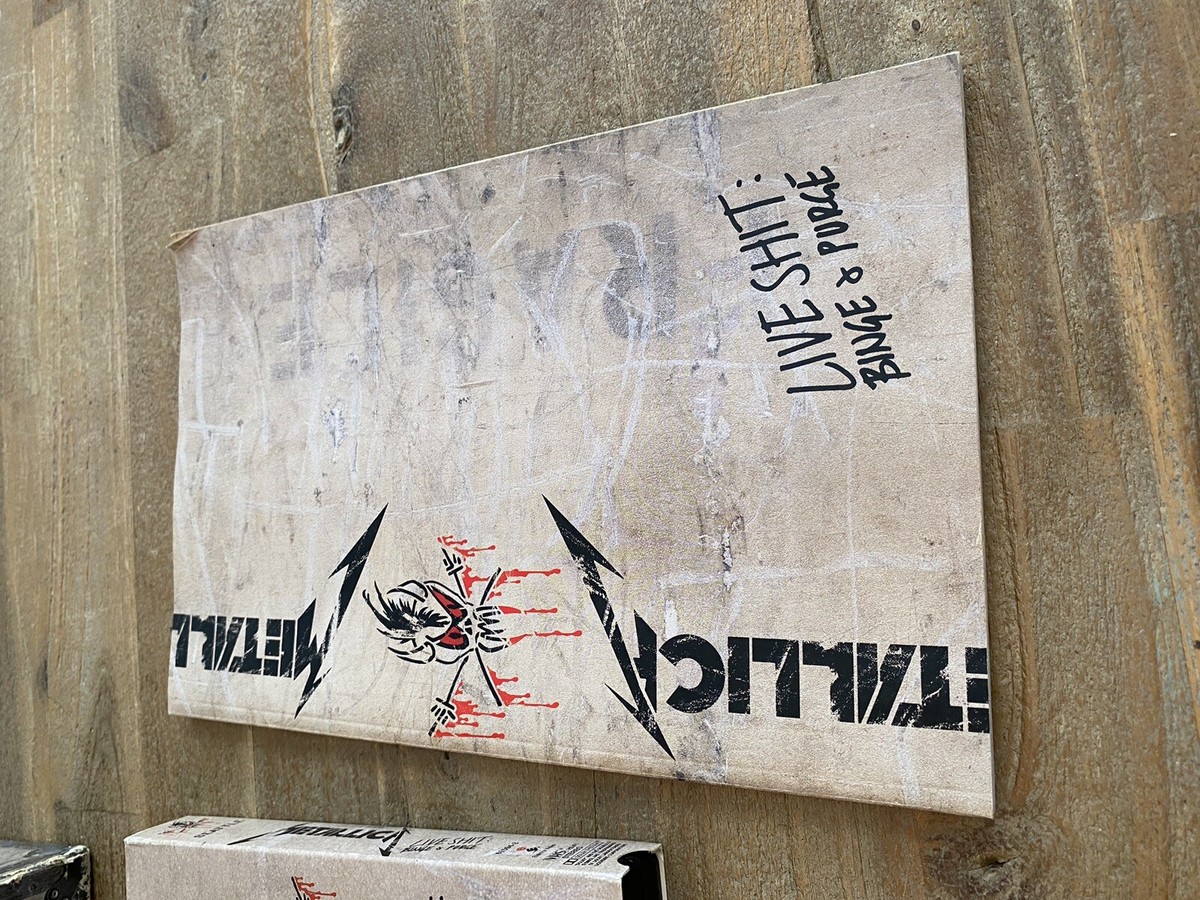 1993 Metallica Live Shit: Binge and Purge Box Set - 3 VHS Book