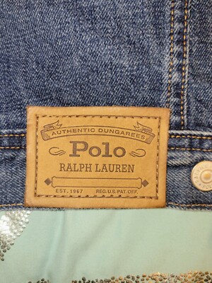POLO RALPH LAUREN Men's Polo 1967 Tiger Patch Blue Denim Trucker