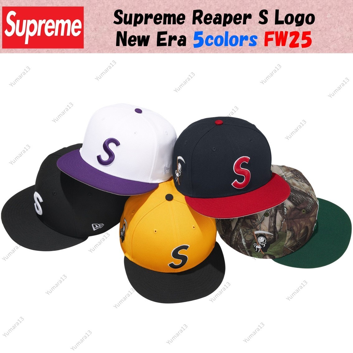 Supreme Reaper S Logo New Era 5colors FW25 | eBay