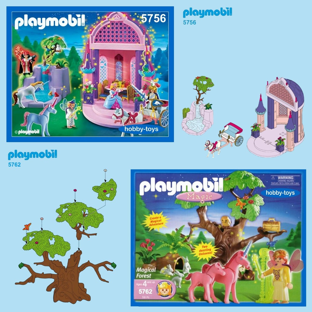 Playmobil 5028 5756 5762 PRINCESS UNICORN FANTASY / FOREST * SPARE