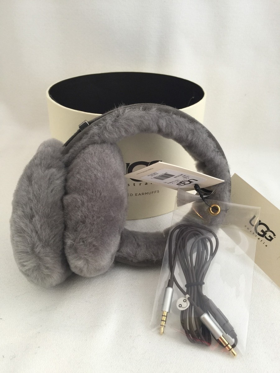NWT UGG® Australia Tech Earmuffs Shearling/Sheepskin, Gray | eBay
