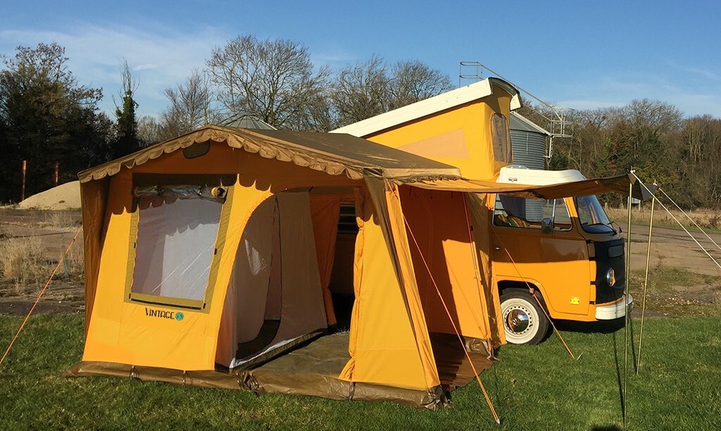 Campervan Vintage Yellow Driveaway Awning C9462 | eBay