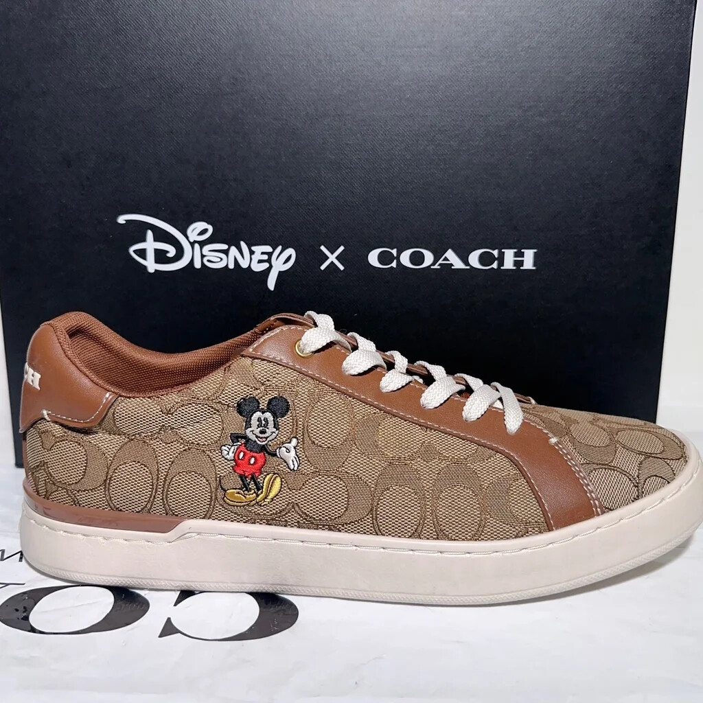 NWB Disney X Coach Clip Low Top Sneaker With Mickey Mouse CN982 | eBay