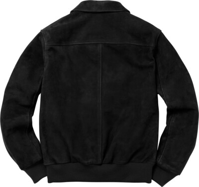 🔥 Supreme® x Schott® NYC Suede A-2 Flight Bomber Jacket - Black