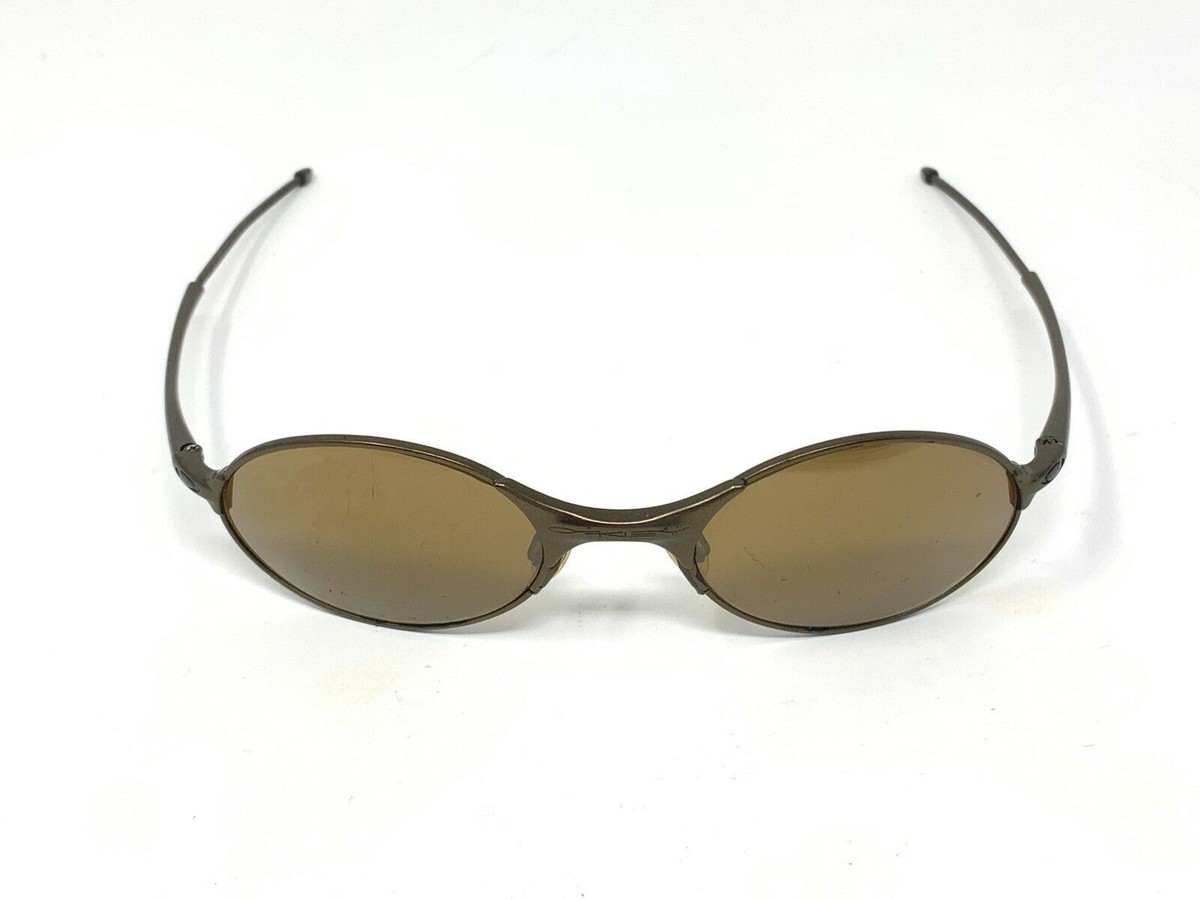 Oakley E - wire 2.0 Bronze Sunglasses Frames Only Scratched Lenses