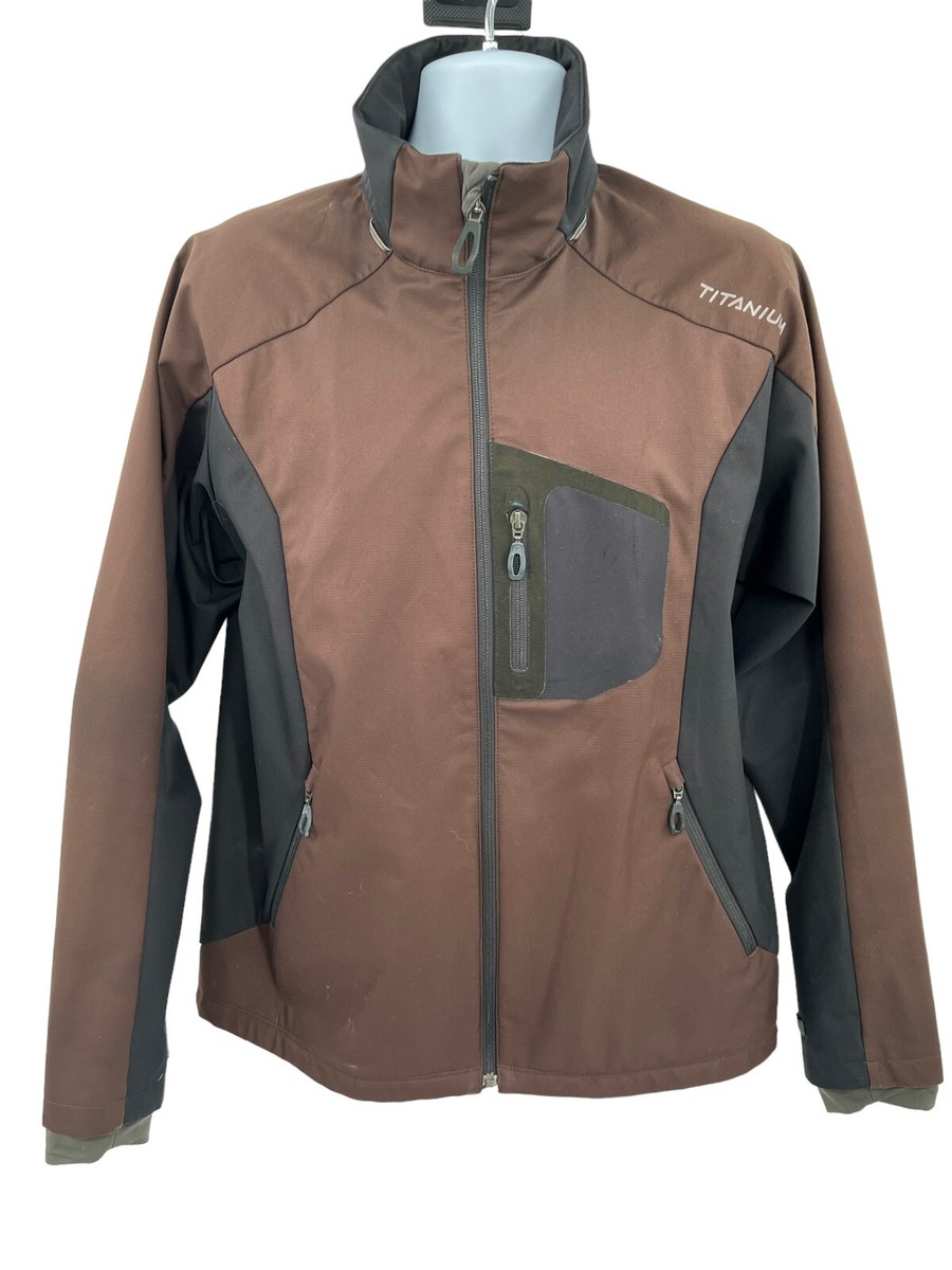 Columbia Titanium Interchange Brown & Black Full Zip Jacket Mens