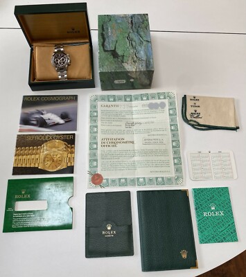 Rolex Zenith Daytona 16520 Black Dial 2000 Box & Papers MUST SEE